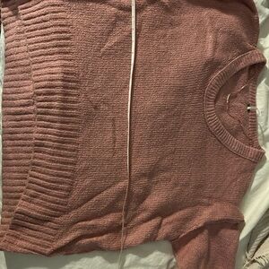 Free People Blush Pink Crew Neck Sweater